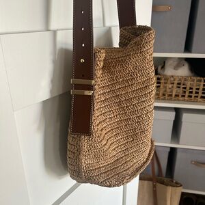 J Crew Palma Raffia Shoulder Bag